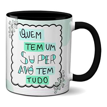 Imagem de Caneca Feliz Dia Dos Avós Quem Tem Um Super Avô Tem Tudo (Preta)