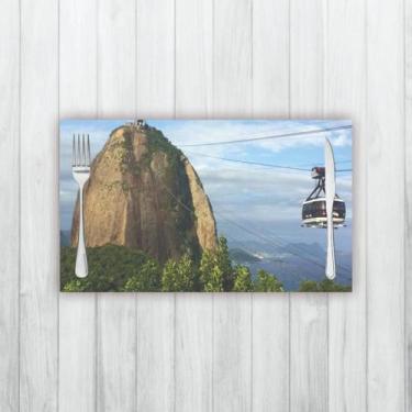 Imagem de Jogo Americano 2 Un Retangular Neoprene Pão De Açúcar - Criative Gifts