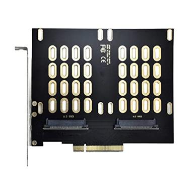Imagem de NFHK Dual 2X U.2 SFF-8639 SSD para PCIE Express 3.0 Gen3 X8 X16 Raid Card VROC Raid0 Hyper Adaptador