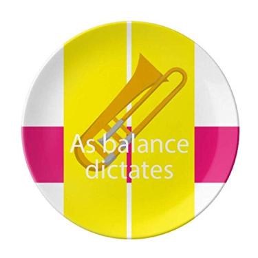 Imagem de As Balance Dictates Prato Decorativo de Porcelana Salver Louça Prato de Jantar