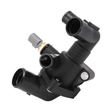 Imagem de Aramox Caixa de termostato com interruptor BK2Q AA substituição do invólucro do termostato do arrefecimento do motor para MK7 MK8 2011 e acima