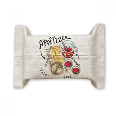 Imagem de Appetizer Lemonade Bife França Capa de Papel Facial Lenço Bolsa de Algodão