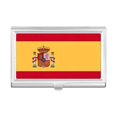 Imagem de Carteira de bolso com bandeira nacional da Espanha, país da Europa, porta-cartões