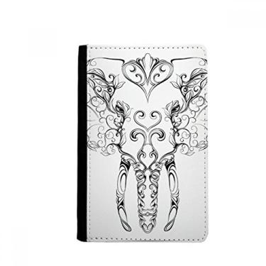 Imagem de Porta-passaporte Mammoth Elefante Animal Retrato Carteira Notecase Burse Bolsa para cartão