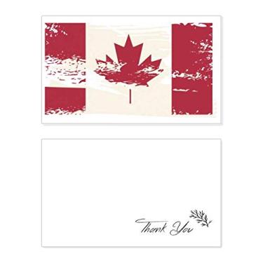Imagem de Sabor do Canadá, padrão preto e vermelho, cartão de agradecimento, papel de aniversário, agradecimento de casamento
