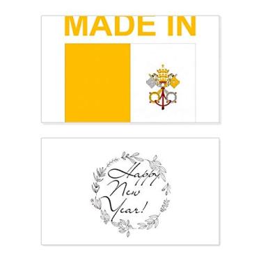 Imagem de Made In Vatican City Country Love New Year Festival Cartão de felicitações Bless Message Present