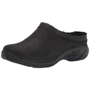 Imagem de Merrell Mocassim feminino de couro Encore Ice 4, Preto liso, 9.5