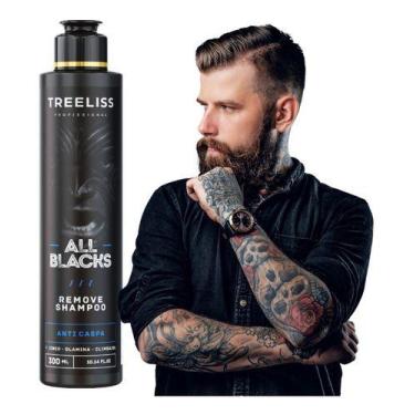 Imagem de Shampoo All Blacks Tratamento Anti Caspa Limpeza Profunda Não Resseca
