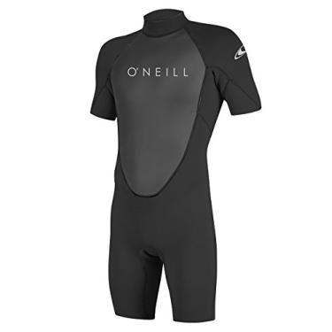 Imagem de Roupa de mergulho masculina O'Neill Reactor-2 2 mm zíper traseiro manga curta Primavera, Preto/Preto, MT