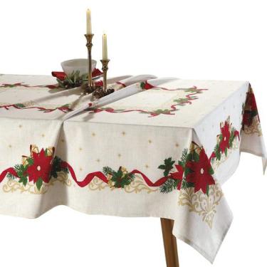 Imagem de Toalha De Mesa Retangular Döhler Natal 105 8 Lugares 160X250cm