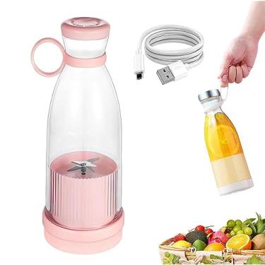 Imagem de Personal Size Blender, Portable Blender For Shakes And Smoothies, Battery Powered USB Blender, Mini Blender (Pink,1PCS)