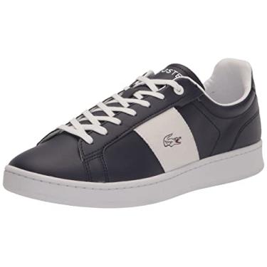 Imagem de Lacoste Tênis masculino Carnaby, Azul-marinho/branco, 12.5