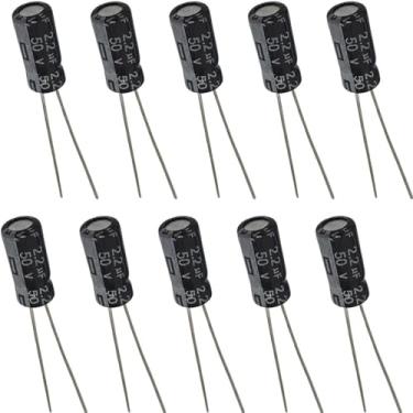 Imagem de Capacitor Eletrolítico 2,2uF 50V - Kit 10 Peças