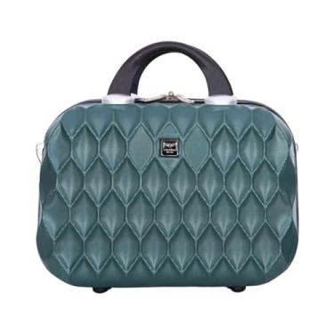 Imagem de Frasqueira Necessarie de Viagens Marselha Tamanho Ãšnico de mão ABS Rígida Fechamento em Ziper com Organizador Interno, Verde Musgo, Santino - SDF224U10