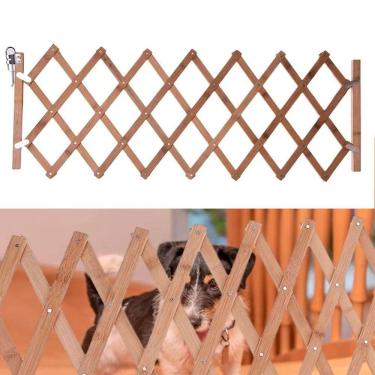 Imagem de Portao Pet Retratil Bambu Cachorro Cao Criança Pet Gato Cercado Safonado Segurança