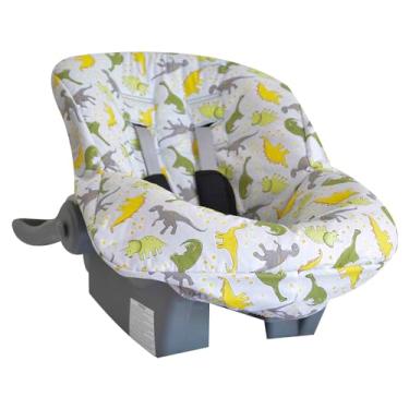 Imagem de Minha Casa Baby Capa de Bebê com Estampa Dinossauro, Cinza/Amarelo/Verde