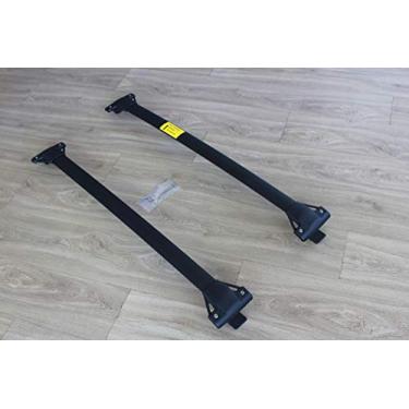 Imagem de UDP-Auto 2 peças de barras transversais de aço inoxidável barras transversais rack de trilho de teto bagagens bagagens bagagens bagageiro suporte de carga adequado para XC90 XC 2003-2014 - preto