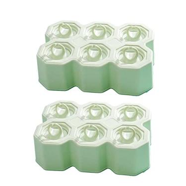 Imagem de JinRu BaoHua Moldes de picolé para anel, 12 peças, moldes de picolé de silicone, sem BPA, reutilizáveis, fáceis de tirar (verde verde)