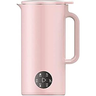 Imagem de Máquina multifuncional de leite de soja 350mL Espremedor de leite de soja com aço inoxidável e lâmina Misturador multifogão para arroz, cereais, água fervente, comida para bebê, rosa, plugue