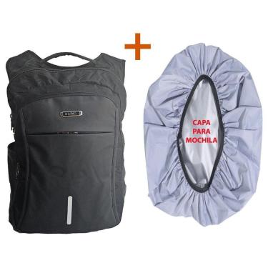 Imagem de Mochila Notebook 17 Cadeado Usb Gomo Massagem Com Capa A900