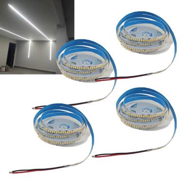 Imagem de Fita Led 6500K 5 Metros 16W 240 Leds Kit 4 Unidades Sanca Gesso Espelho Teto Rebaixado Iluminaçao Comercial Residencial