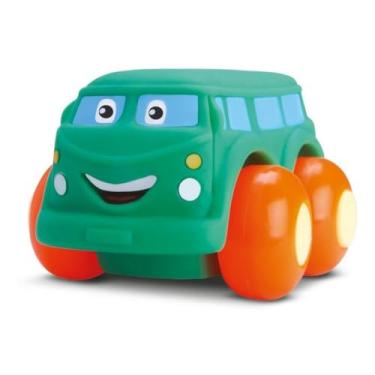 Imagem de Divertoys - Carrinho Soft Car de Vinil Para Bebês - Veículo - Brinquedo - Verde - Acima de 3 meses - 12 cm x 7 cm x 10 cm
