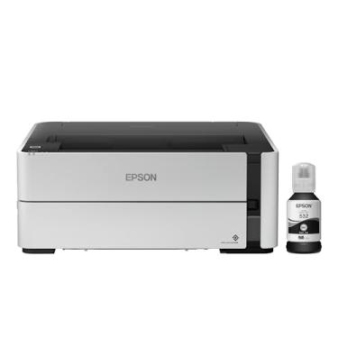 Imagem de Epson EcoTank ET-M1170 Impressora Supertank monocromática sem fio com Ethernet Plus 2 anos de tinta ilimitada*, branca