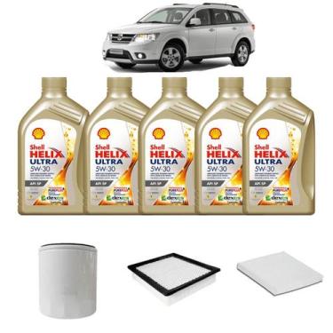 Imagem de Kit Troca De Óleo Fiat Freemont 2.4 16v Ano 2010 Em Diante - Shell
