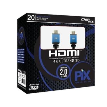Imagem de Cabo Hdmi Macho X Macho 2.0 4K Som De Qualidade 20 Metros - A.R Varied