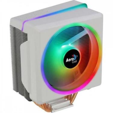 Imagem de Cooler Para Processador Cylon 4F Argb Branco Aerocool, 12v, Rgb, Alumí