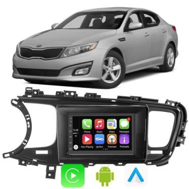 Imagem de Kit Central Multimidia Android-Auto/Carplay Optima 2015 2016 7" Voz Go
