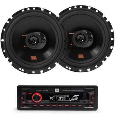 Imagem de Kit 2 Alto Falantes JBL 2 Portas 6TRFX55 6 Polegadas E Auto Radio JBL 