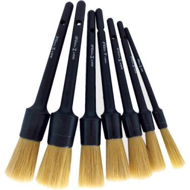 Imagem de Kit 7 Pinceis Cerdas Naturais Detalhamento Externo - SIGMA TOOLS