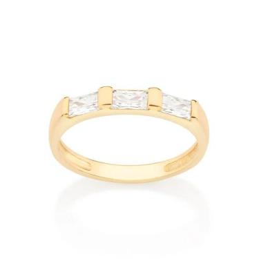 Imagem de Aparador de aliança anel banhado ouro 3x 24k 18k e 22k rommanel cravej