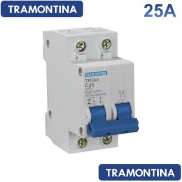 Imagem de Disjuntor tr3ka 2p 25a curva c tramontina
