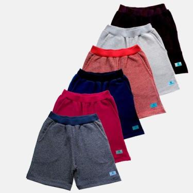 Imagem de Kit 6 Bermuda Shorts Moletom moletinho bebê Manabana 1 2 3, 2