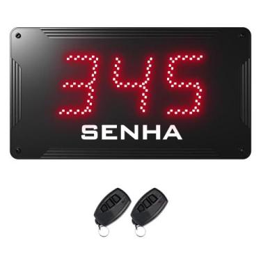 Imagem de Painel de Senha com Dígitos de 10 cm + 2 Controles sem Fio - Michelang