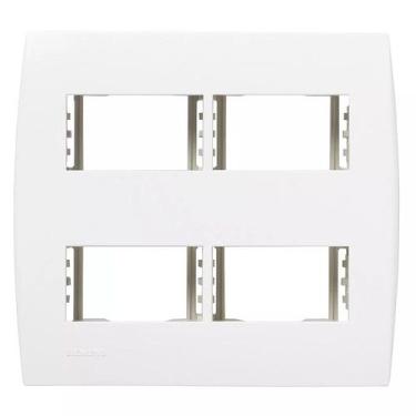 Imagem de Placa Com Suporte 4 Seções Separadas 4x4 Branca Linha Ilus 5TG99032 SO