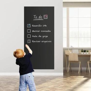 Imagem de Papel de Parede Lousa Quadro Negro Adesivo 10 metros Preto - Inter