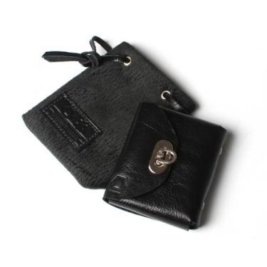 Imagem de Porta Cartões de Memória PhotoPro em Couro SD e CF, Preto