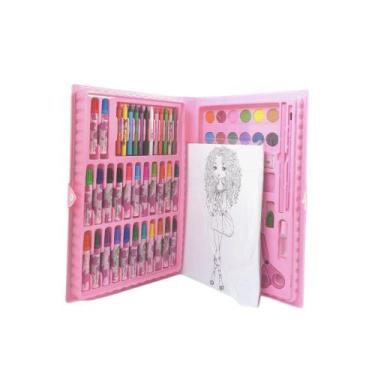 Imagem de Estojo Escolar Maleta Pintura 98 Peças + Desenho Para Pintura - Artzon