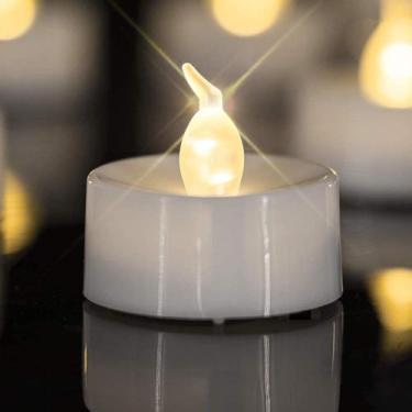 Imagem de 2 Vela Eletrônica Decorativa Led Amarela + Baterias  - Moment