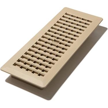 Imagem de Decor Grates PL412-TA 10 cm x 30 cm (medidas de abertura do duto) Registro de piso de plástico, cinza-acastanhado
