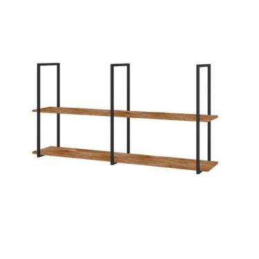 Imagem de Prateleira Suspensa Grande Estilo Industrial Nicho Cozinha Aurora Demo