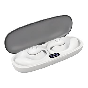 Imagem de Fones de Ouvido Sem Fio Bluetooth, Fones de Ouvido Esportivos Com Display de Energia LED, 42 Horas de Reprodução à Prova D'água Em Fones de Ouvido Com 4 Microfones ENC para (WHITE)