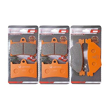 Imagem de LE LEFOSSI Front Rear Carbon Fiber Brake Pads for Compatible with Yamaha XP 500 T-Max 530 XP 530 530cc 2012-2021 FJR 1300 2003 2004 2005 XT 1200 2010-2021 FA252F FA319RL8