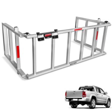 Imagem de Extensor De Caçamba Amarok 2010 a 2023 Rampa Prata Reforçado 350kg