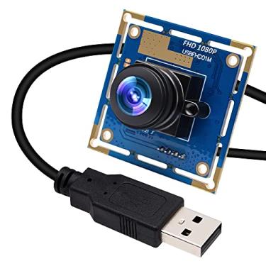 Imagem de ELP Câmera Usb Fisheye 180 Graus 1080P Lightburn Câmera Grande Angular Pc Webcam, Módulo de Câmera Usb de Alta Velocidade 100Fps para Máquina de Golfe Impressora 3D Câmera Embutida Cv Aberto para Wind