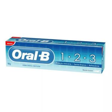 Imagem de Creme dental oral b 1.2.3 menta suave - 90g - Procter glambe - Oral-B