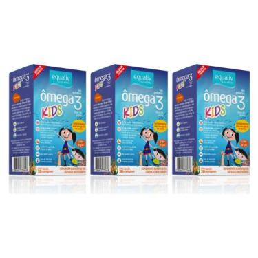 Imagem de Kit C3 Ômega 3 Kids: Nutrição Completa Suplemento - Equaliv - Equaliv 